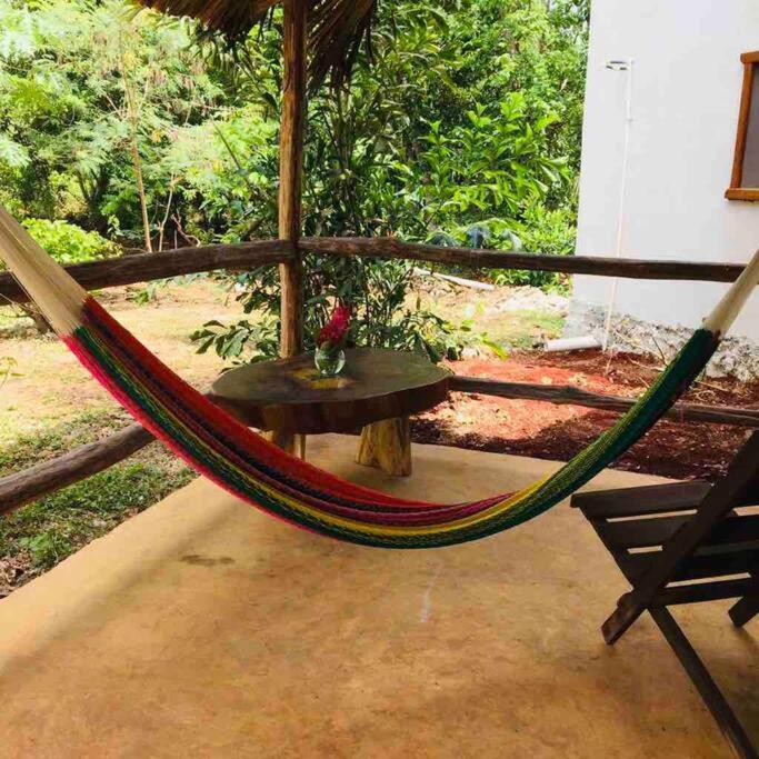 Encantadora Villa Maya Tradicional En Rancho Agroecologico Tzucaceb Buitenkant foto