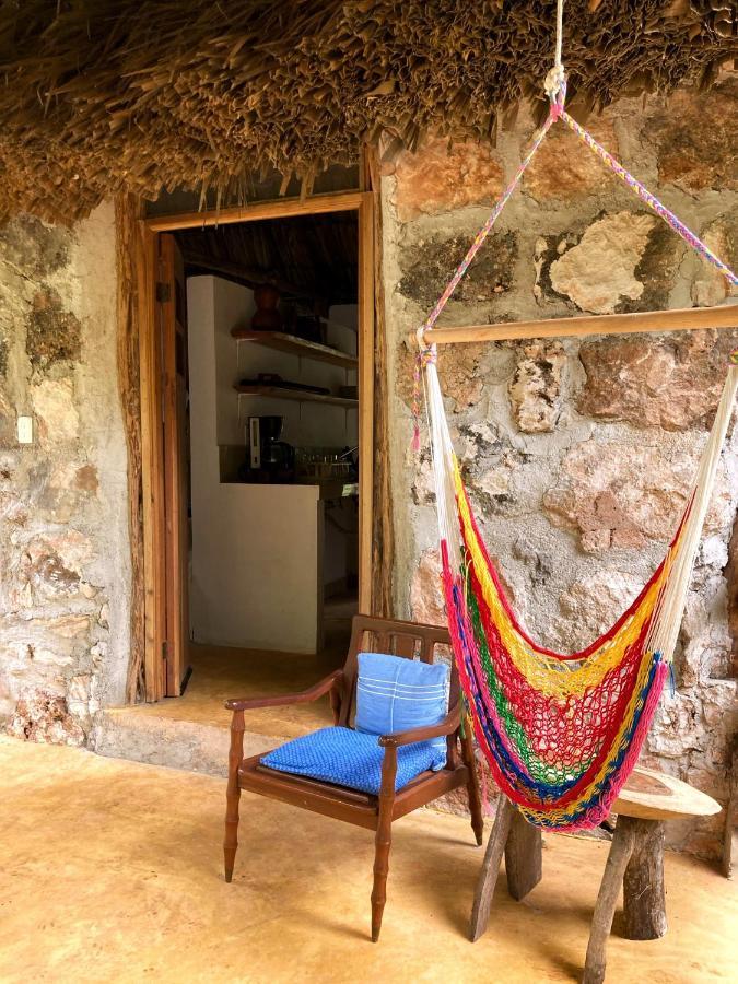 Encantadora Villa Maya Tradicional En Rancho Agroecologico Tzucaceb Buitenkant foto
