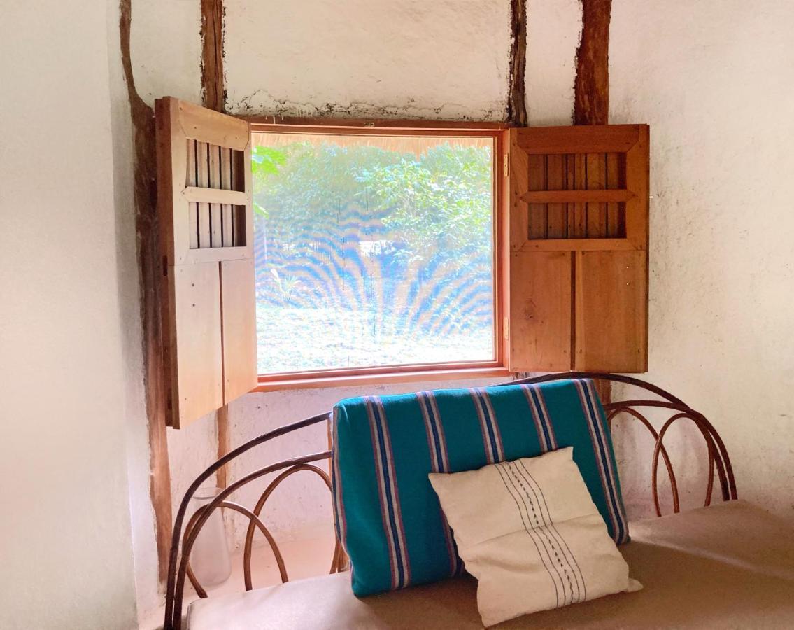 Encantadora Villa Maya Tradicional En Rancho Agroecologico Tzucaceb Buitenkant foto