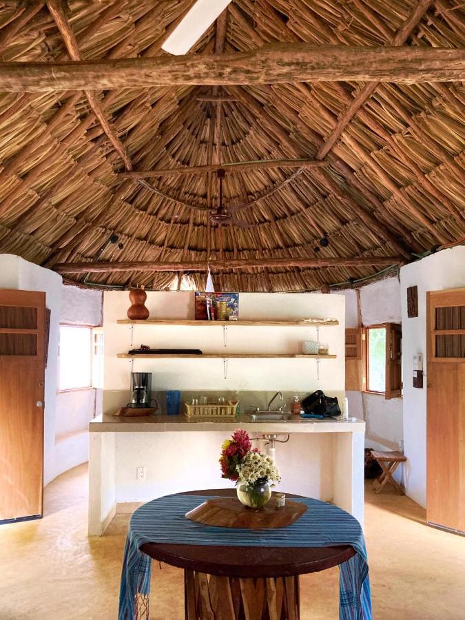 Encantadora Villa Maya Tradicional En Rancho Agroecologico Tzucaceb Buitenkant foto