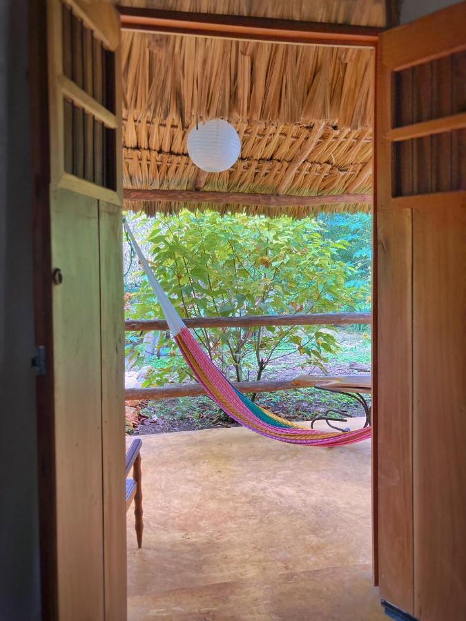 Encantadora Villa Maya Tradicional En Rancho Agroecologico Tzucaceb Buitenkant foto